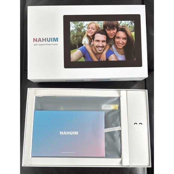 Nahuim 10.1 Inch 16GB WiFi Digital Photo Frame with HD IPS Display Touch Screen - Picture 2 of 4